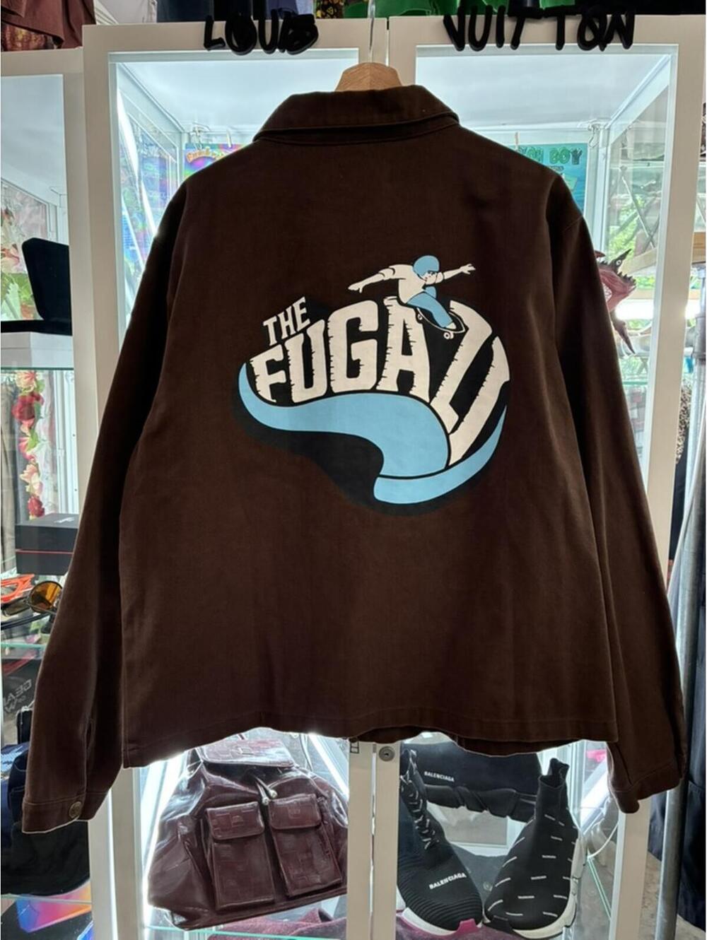 The FUGAZI skate shop staff workwear jacket coat brown 24x27